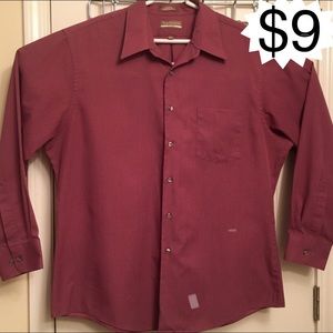 Van Heusen Wrinkle Free Button Fitted Shirt 18 XXL
